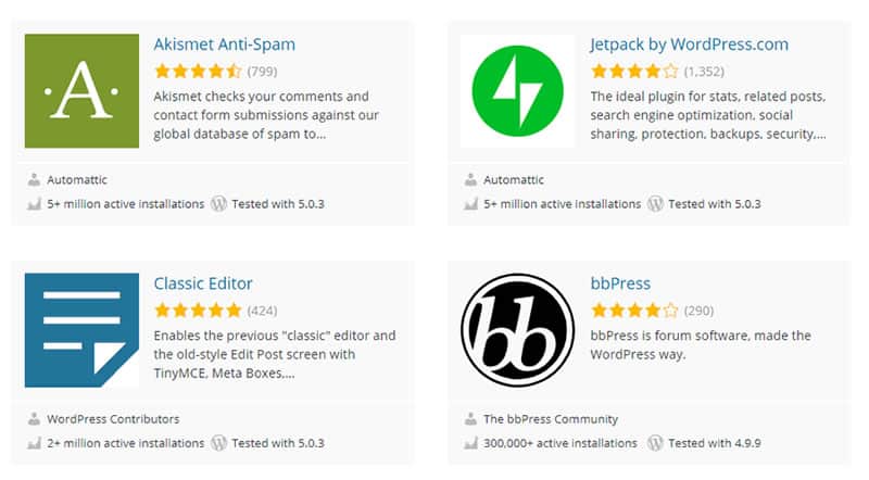 wp plugins