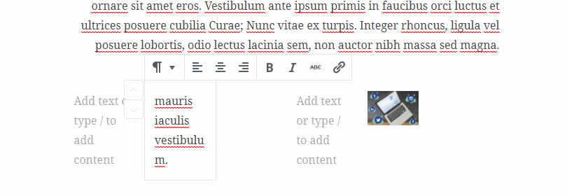 WordPress classic UI