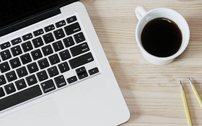 laptop and coffee