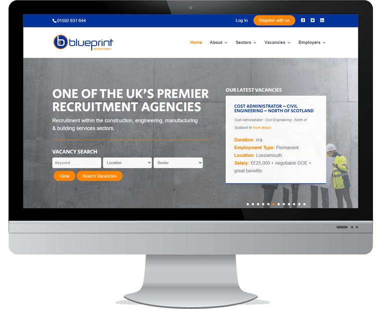 Blueprint Recruitment web design