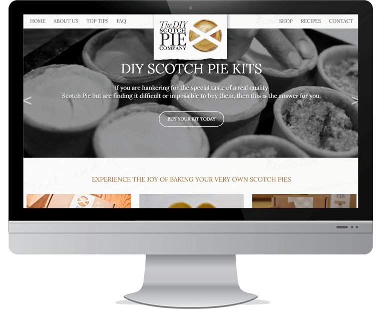 DIY Scotch Pie web design