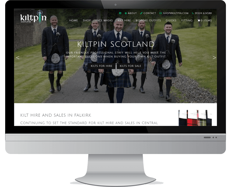 Kiltpin web design