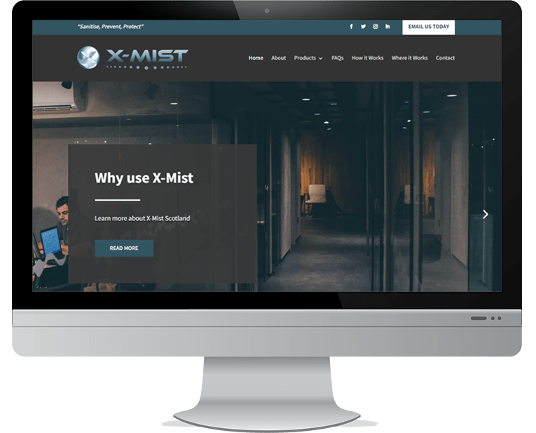 X-Mist Scotland web design X-Mist Scotland web design