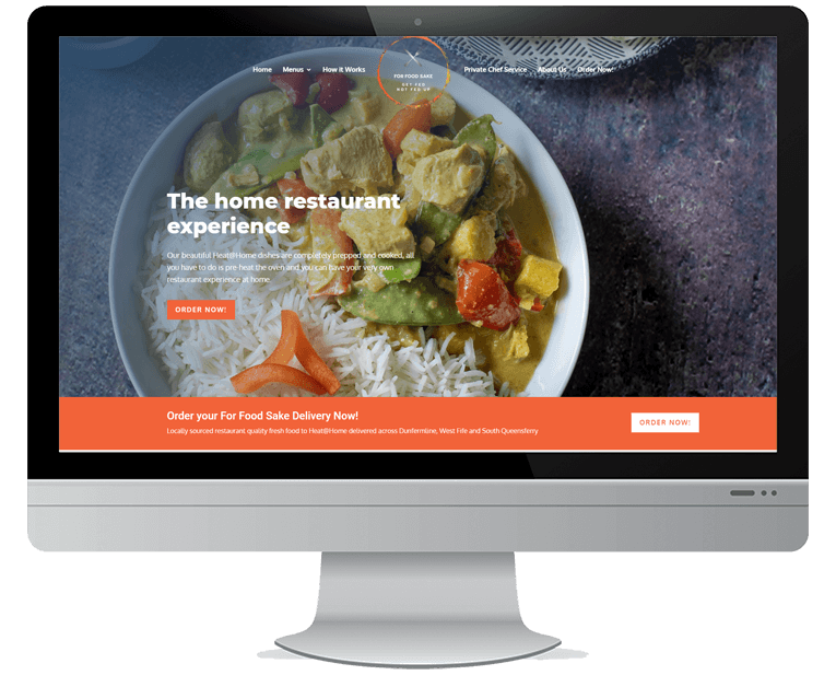 For Food Sake web design