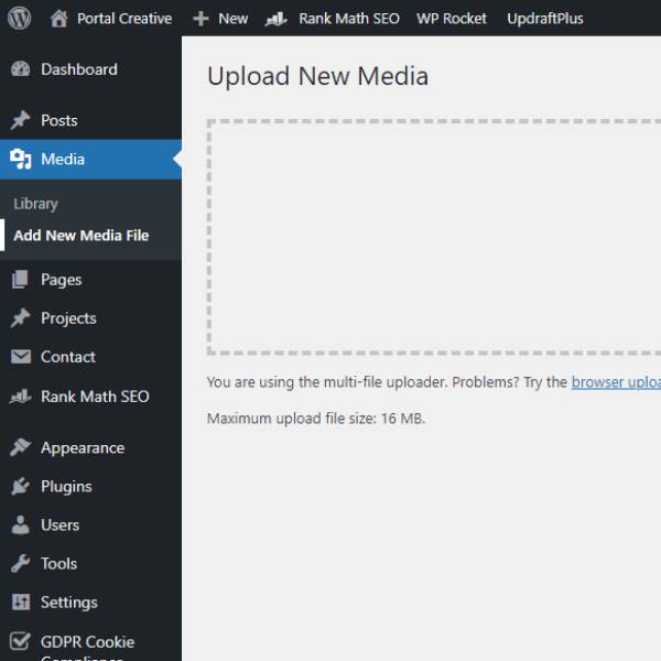 add new media in wordpress